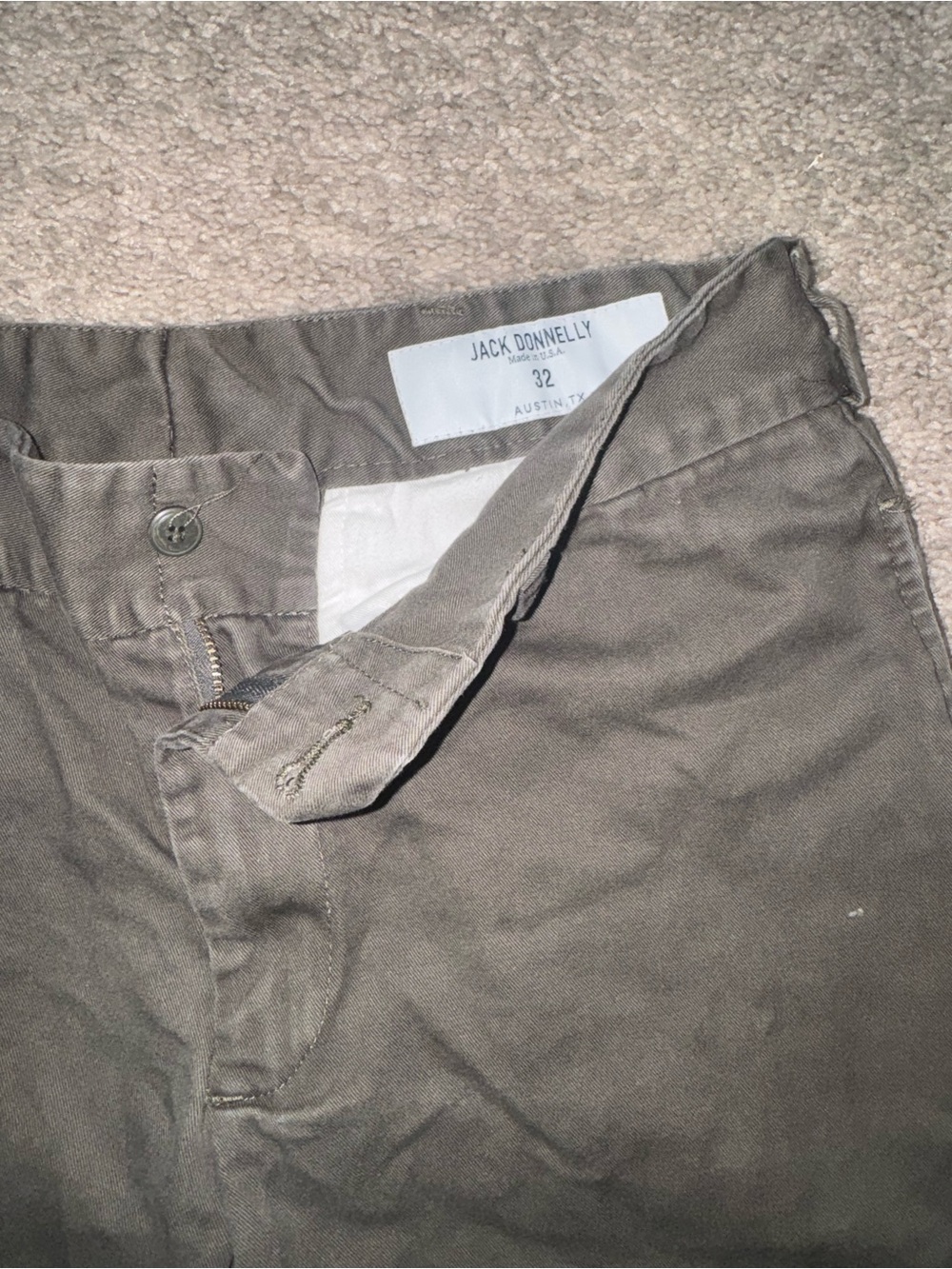 Jack Donnelly Men’s Chino Pants – Size 32
